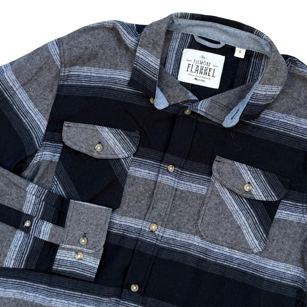 Tallwoods The Filmore Flannel Plaid Premium Shirt Small Button Down Gorpcore men
